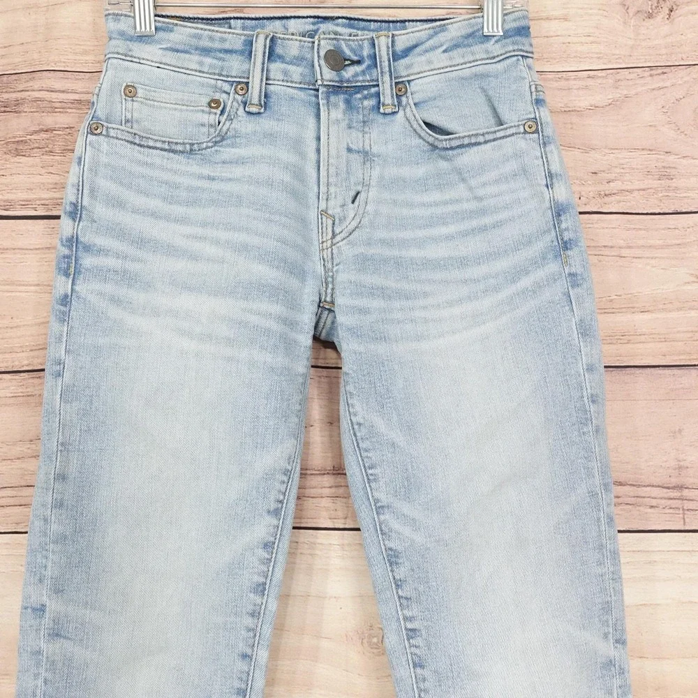 American Eagle Jeans Mens 28x32 Blue Light Wash Airflex+ Temp Tech Skinny Denim